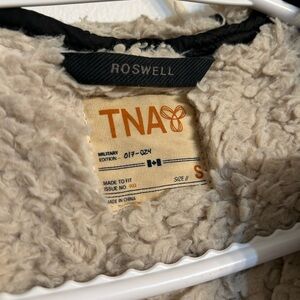 TNA Roswell Cream Sherpa Jacket